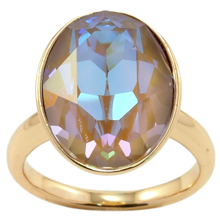 Каблучка Xuping колір 18K з кр-ми Swarovski Кристал Cappuccino Delite 19х15мм фото №12 Каблучка Xuping колір 18K з кр-ми Swarovski Кристал Cappuccino Delite 19х15мм фото №12