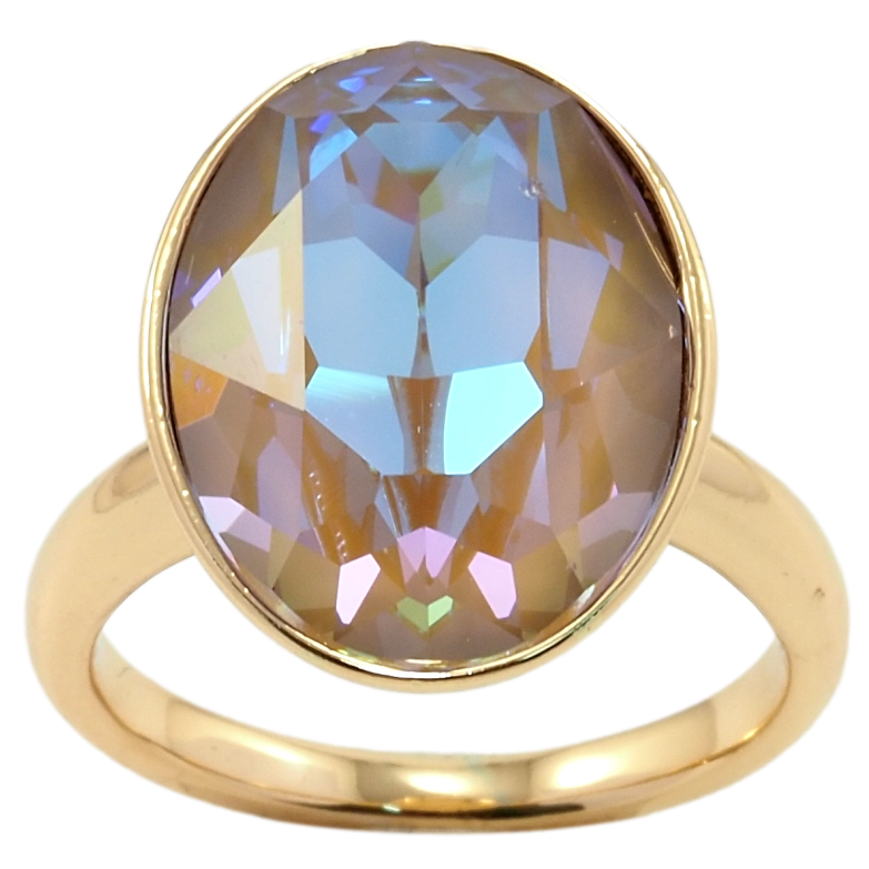 Каблучка Xuping колір 18K з кр-ми Swarovski Кристал Cappuccino Delite 19х15мм фото №10 Каблучка Xuping колір 18K з кр-ми Swarovski Кристал Cappuccino Delite 19х15мм фото №10