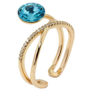 Каблучка Xuping колір 18K з кр-ми Swarovski Кристал Blue Zircon фото №2 Каблучка Xuping колір 18K з кр-ми Swarovski Кристал Blue Zircon фото №2