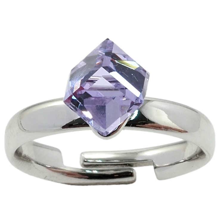 Каблучка Xuping колір Родій з кр-ми Swarovski Кристальний куб Tanzanite, 6х6мм фото №14 Каблучка Xuping колір Родій з кр-ми Swarovski Кристальний куб Tanzanite, 6х6мм фото №14