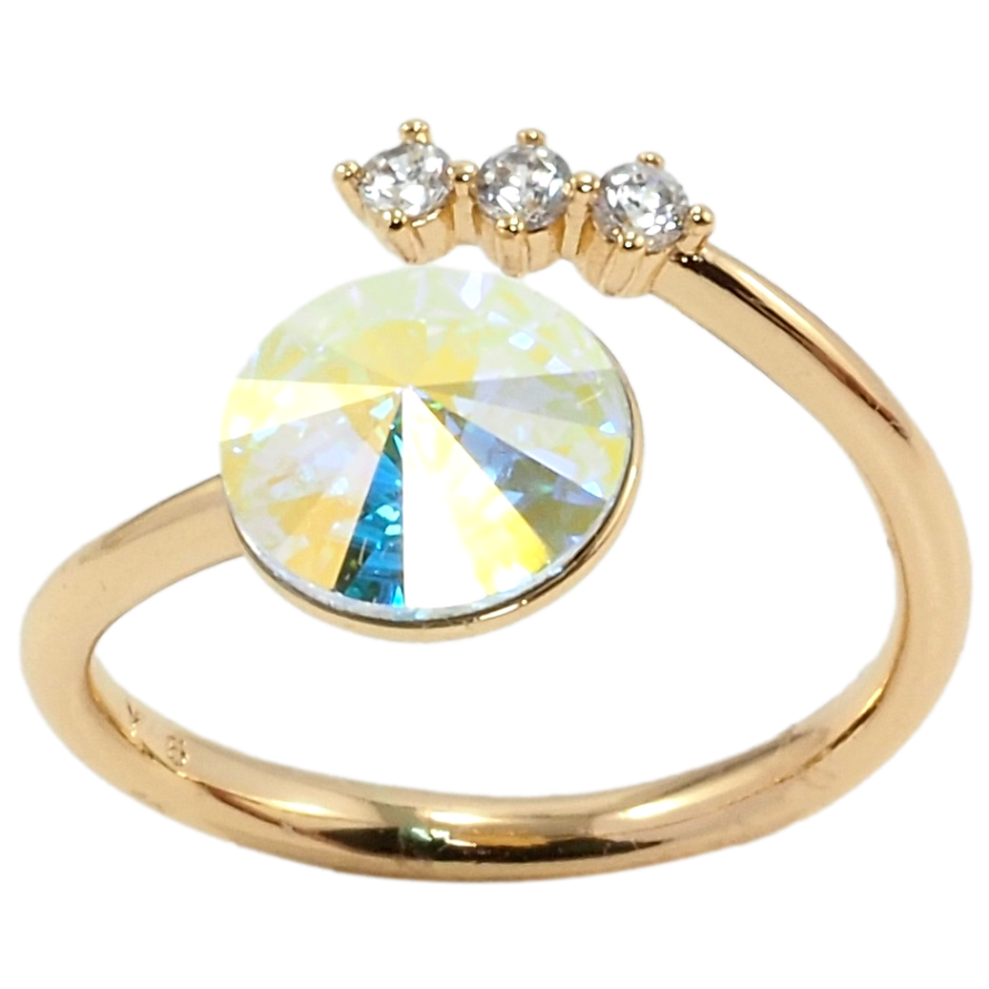 Каблучка Xuping колір 18K з кр-ми Swarovski Кристал АВ фото №1