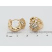 Сережки Xuping Позолота 18K колечка Їжачки фото №2 Сережки Xuping Позолота 18K колечка Їжачки фото №2