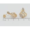 Серьги Xuping Позолота 18K пусеты Декоративные подвески с цирконием фото №2