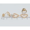 Серьги Xuping Позолота 18K пусеты Романтические подвески с фианитами фото №2