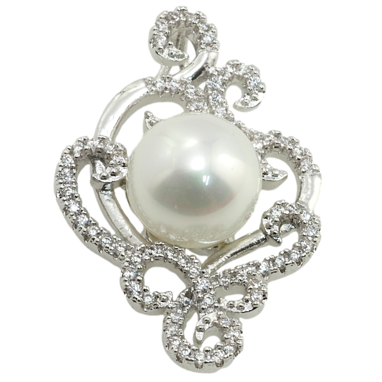 Кулон Xuping Родий Жемчужная утонченность для цепочки до 2мм фото №2