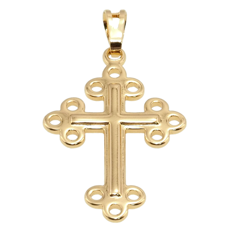 Кулон Xuping Позолота 18K Декоративный Крест для цепочки до 5мм фото №1