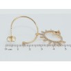 Серьги Xuping Позолота 18K пусеты Ежики фото №2