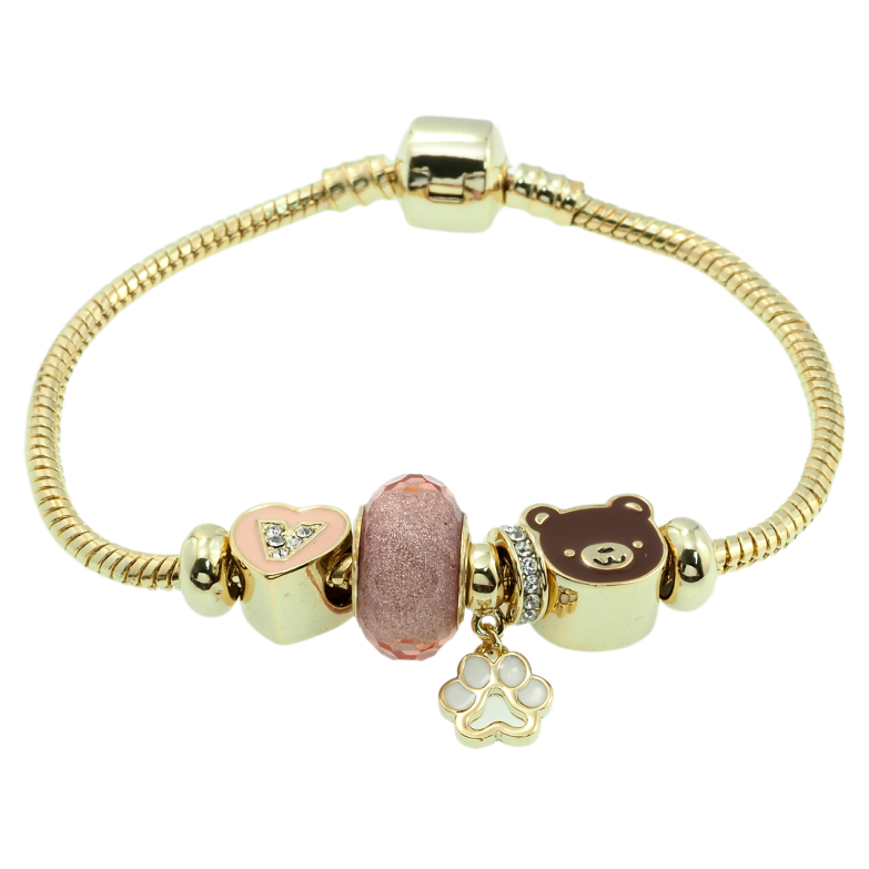 Браслет Xuping Позолота 14K В стиле Pandora Ювелирный шнур с бусинами длина 18.5см х 3мм фото №1 Браслет Xuping Позолота 14K В стиле Pandora Ювелирный шнур с бусинами длина 18.5см х 3мм фото №1