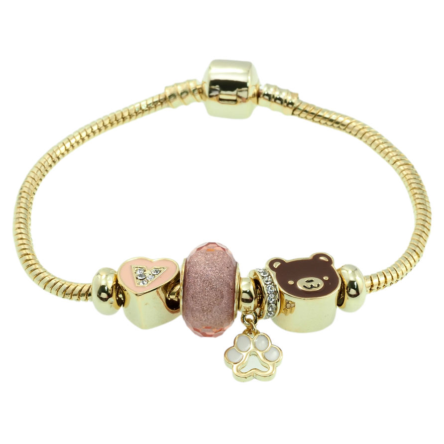 Браслет Xuping Позолота 14K У стилі Pandora Ювелірний шнур з намистинами довжина 18.5см х 3мм фото №1 Браслет Xuping Позолота 14K У стилі Pandora Ювелірний шнур з намистинами довжина 18.5см х 3мм фото №1