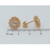 Серьги Xuping QQMM Позолота 18K пусеты Декоративные цветочки фото №2