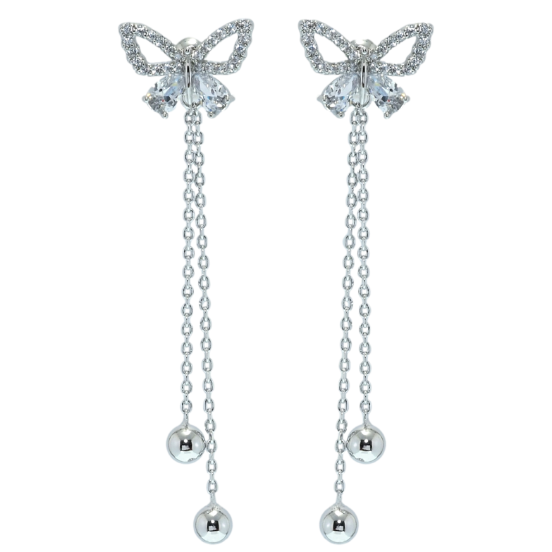 Серьги Xuping QQMM Родий пусеты Подвески бабочки фото №3