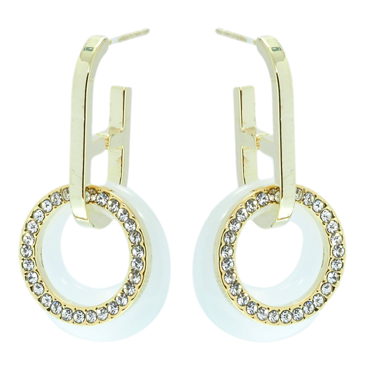 Сережки Xuping JEAN GOUJON Позолота 14K пусети Декоративні кільця фото №23