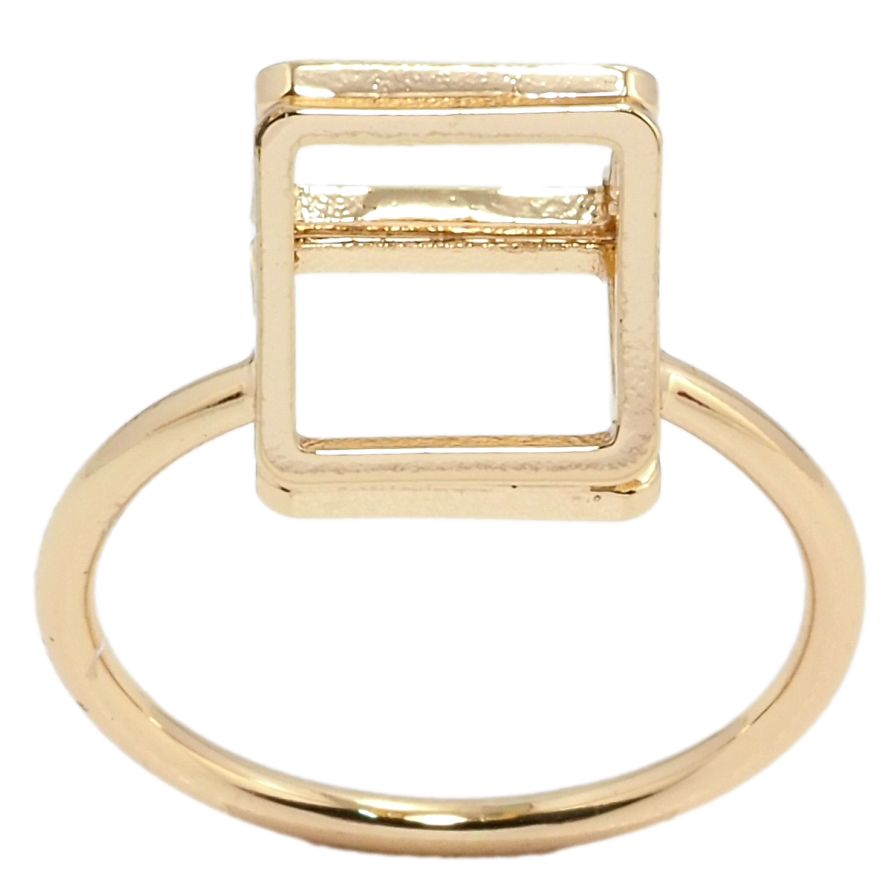 Кольцо Xuping Позолота 18K Треугольник фото №1