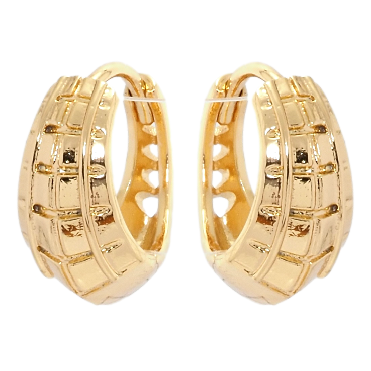 Сережки Xuping Позолота 18K колечка Декоративний орнамент фото №8 Сережки Xuping Позолота 18K колечка Декоративний орнамент фото №8