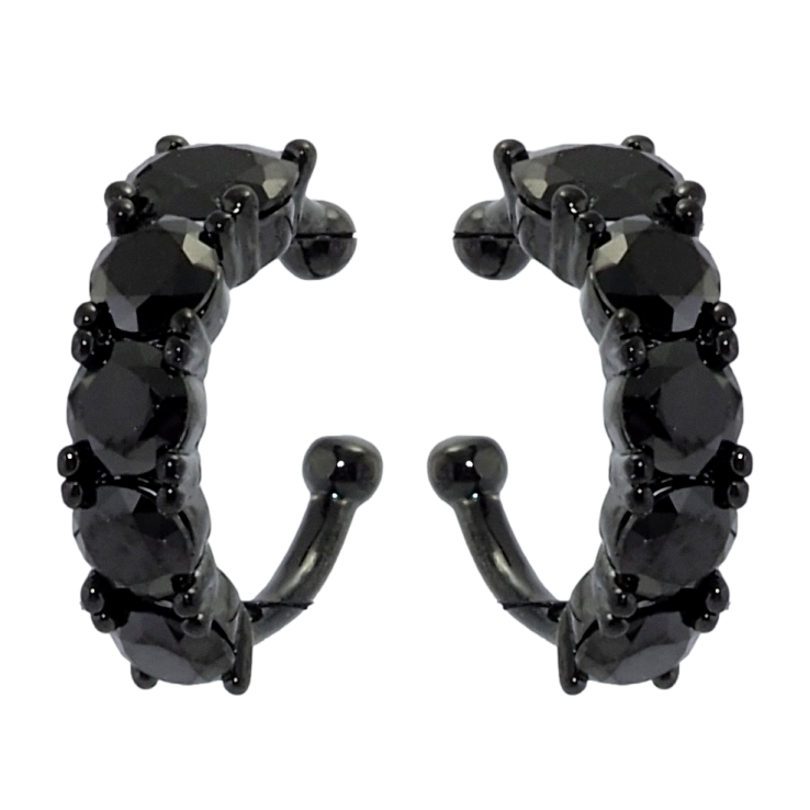 Сережки Xuping Позолота Black (чорне золото) кафи Дорожки чорного цирконію фото №25 Сережки Xuping Позолота Black (чорне золото) кафи Дорожки чорного цирконію фото №25