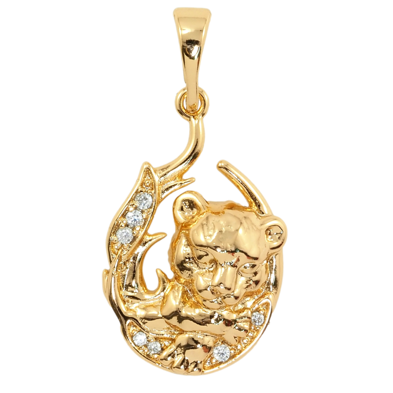 Кулон Xuping Позолота 18K Пантера для цепочки до 5мм фото №2