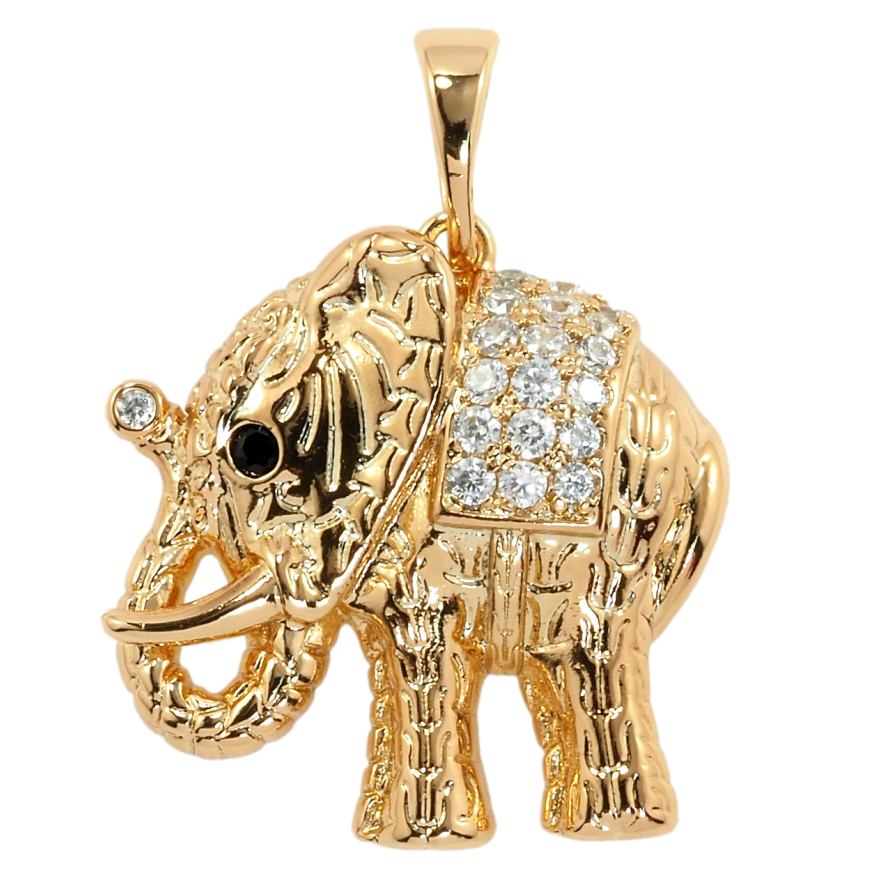 Кулон Xuping Позолота 18K Слон для ланцюжка до 5мм фото №1