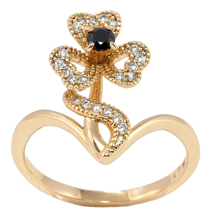 Кольцо Xuping Позолота 18K Цветок фото №4