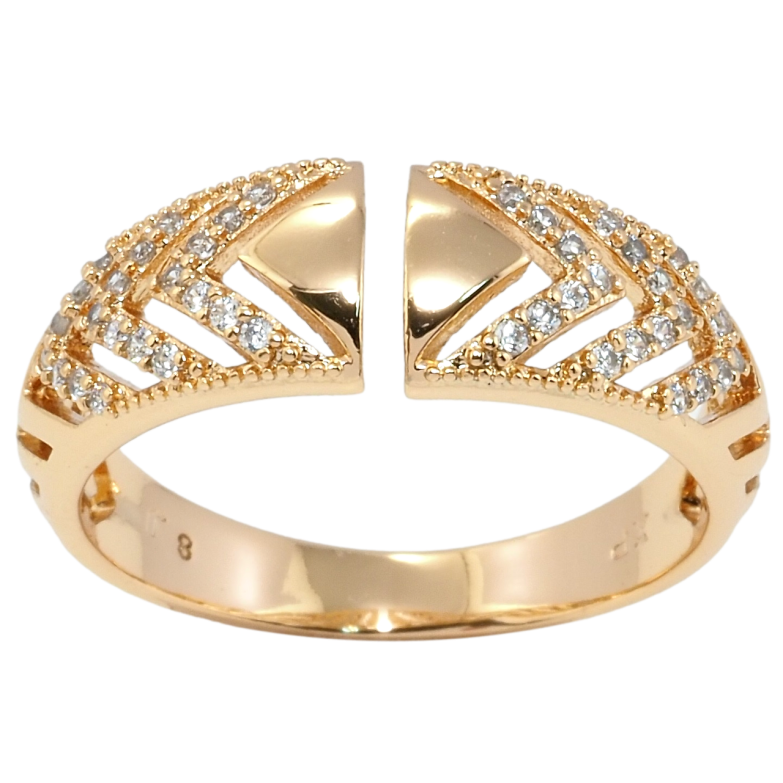 Каблучка Xuping Позолота 18K Інкрустація цирконієм фото №1