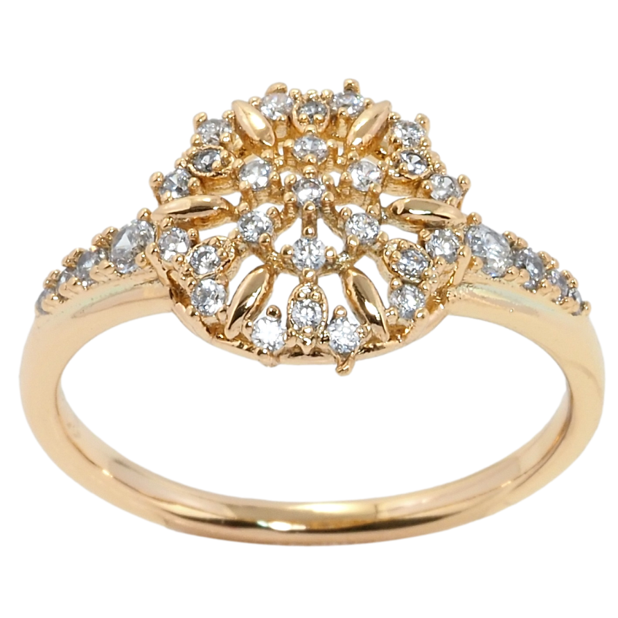 Каблучка Xuping Позолота 18K Інкрустація цирконієм фото №1