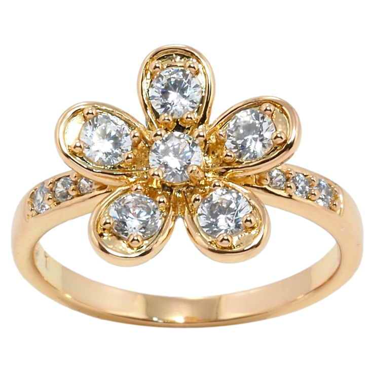 Кольцо Xuping Позолота 18K Цветок фото №21