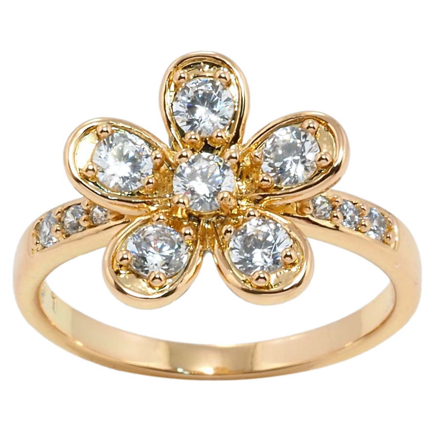 Кольцо Xuping Позолота 18K Цветок фото №1