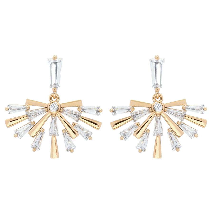 Серьги Xuping QQMM Позолота 18K пусеты Декоративные подвески с цирконием фото №1