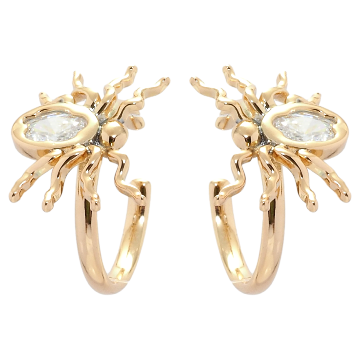 Сережки Xuping QQMM Позолота 18K кафи Павуки фото №21 Сережки Xuping QQMM Позолота 18K кафи Павуки фото №21
