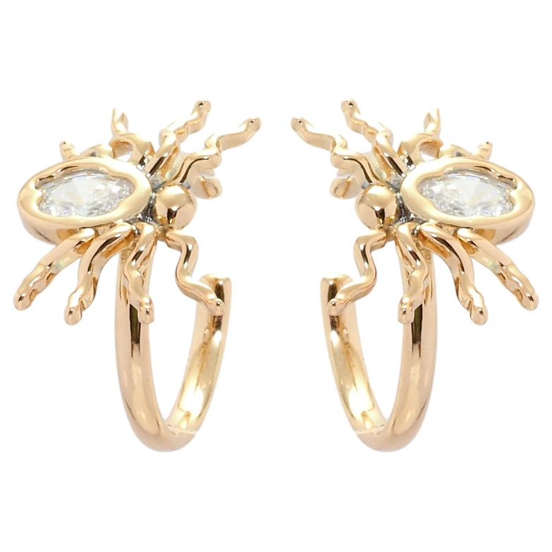 Сережки Xuping QQMM Позолота 18K кафи Павуки фото №1