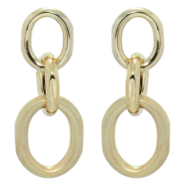 Сережки Xuping QQMM Позолота 14K пусети Ланцюжок фото №5