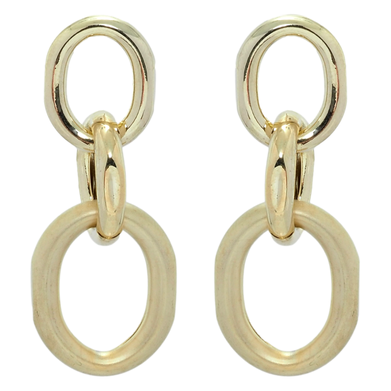 Серьги Xuping QQMM Позолота 14K пусеты Цепочка фото №3