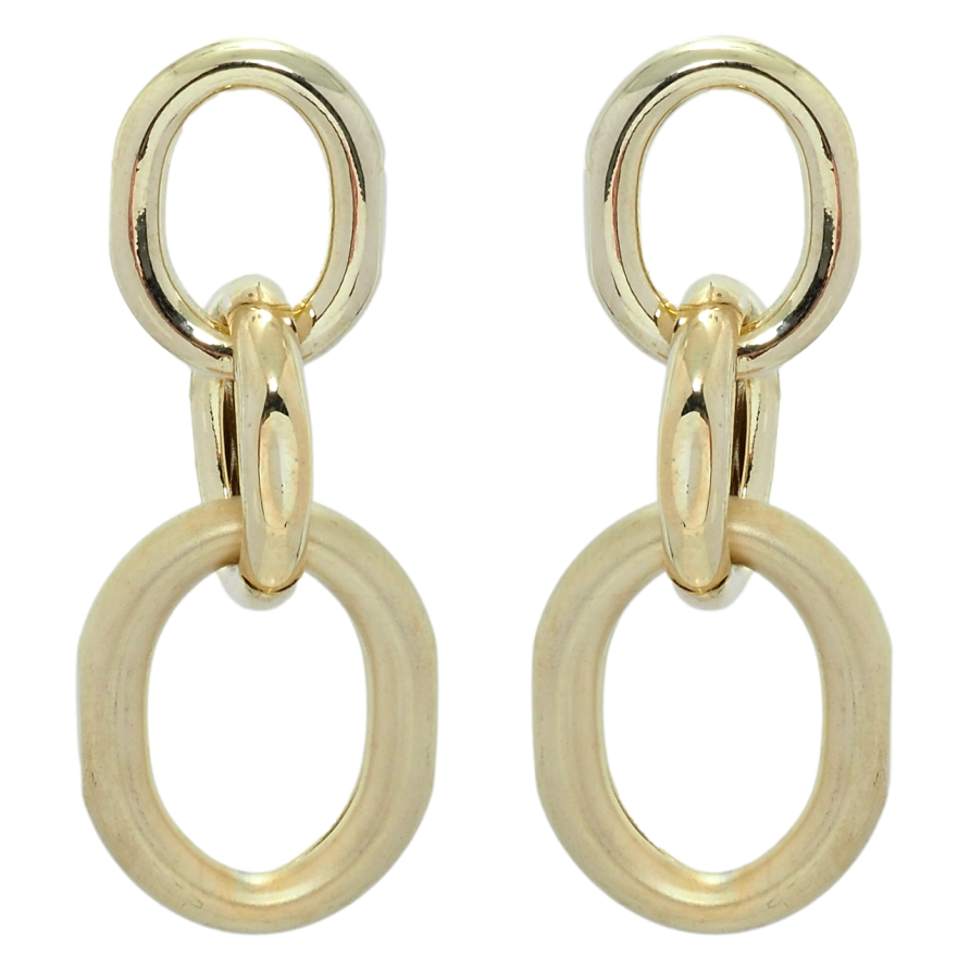 Сережки Xuping QQMM Позолота 14K пусети Ланцюжок фото №1