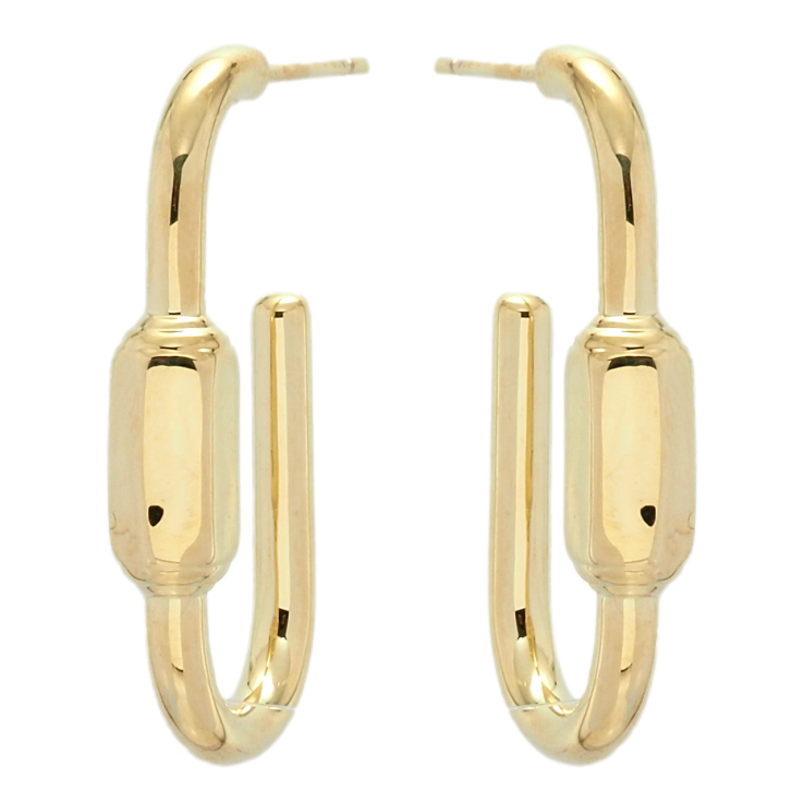 Сережки Xuping JEAN GOUJON Позолота 14K пусети Фігурні дуги фото №13