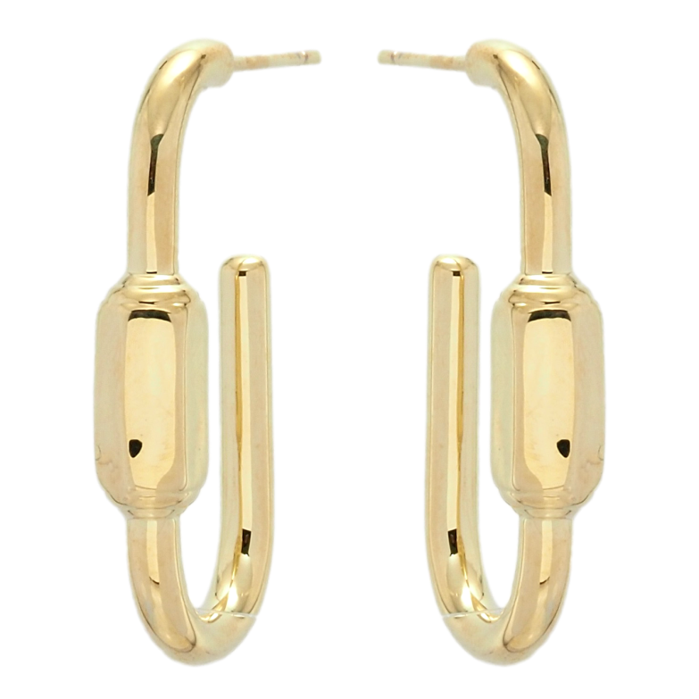 Сережки Xuping JEAN GOUJON Позолота 14K пусети Фігурні дуги фото №19