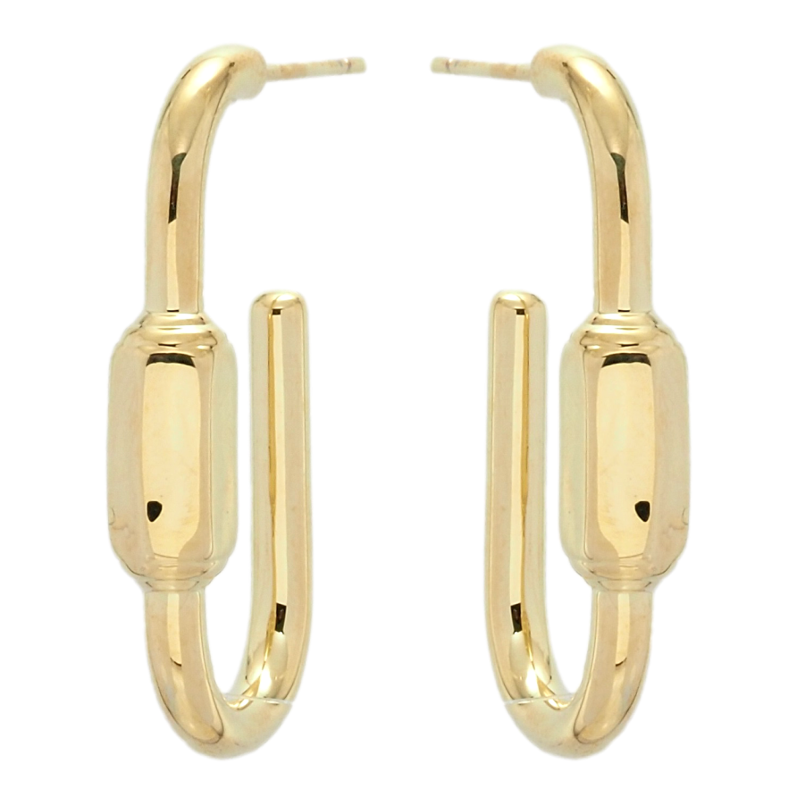 Сережки Xuping JEAN GOUJON Позолота 14K пусети Фігурні дуги фото №1