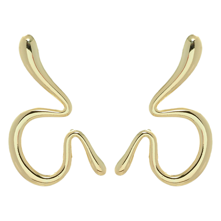 Серьги Xuping QQMM Позолота 14K пусеты Фигурные фото №1