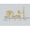 Серьги Xuping QQMM Позолота 14K пусеты Фигурные фото №2