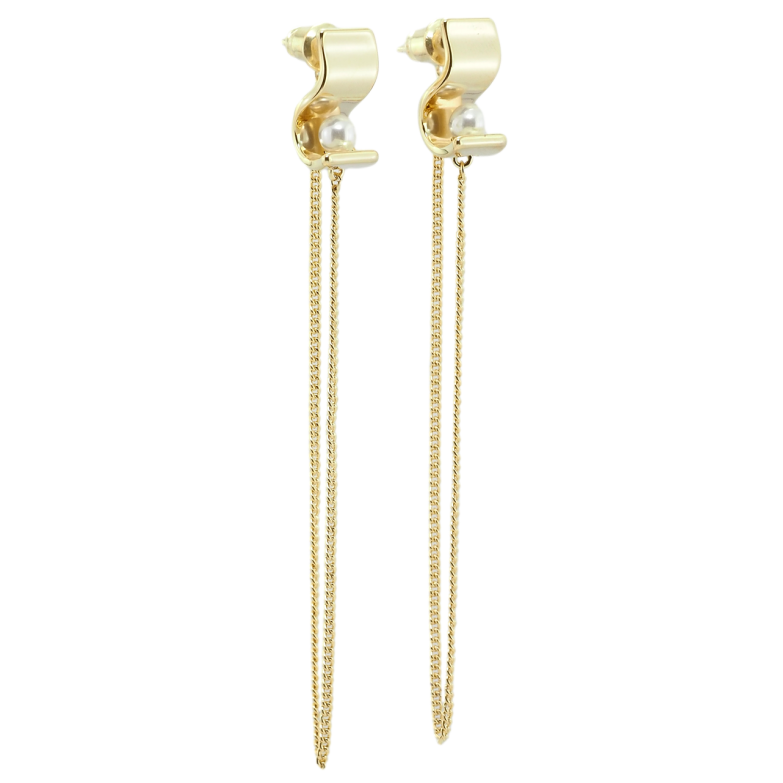 Сережки Xuping QQMM Позолота 14K пусети Декоративні підвіски з ланцюжками фото №1