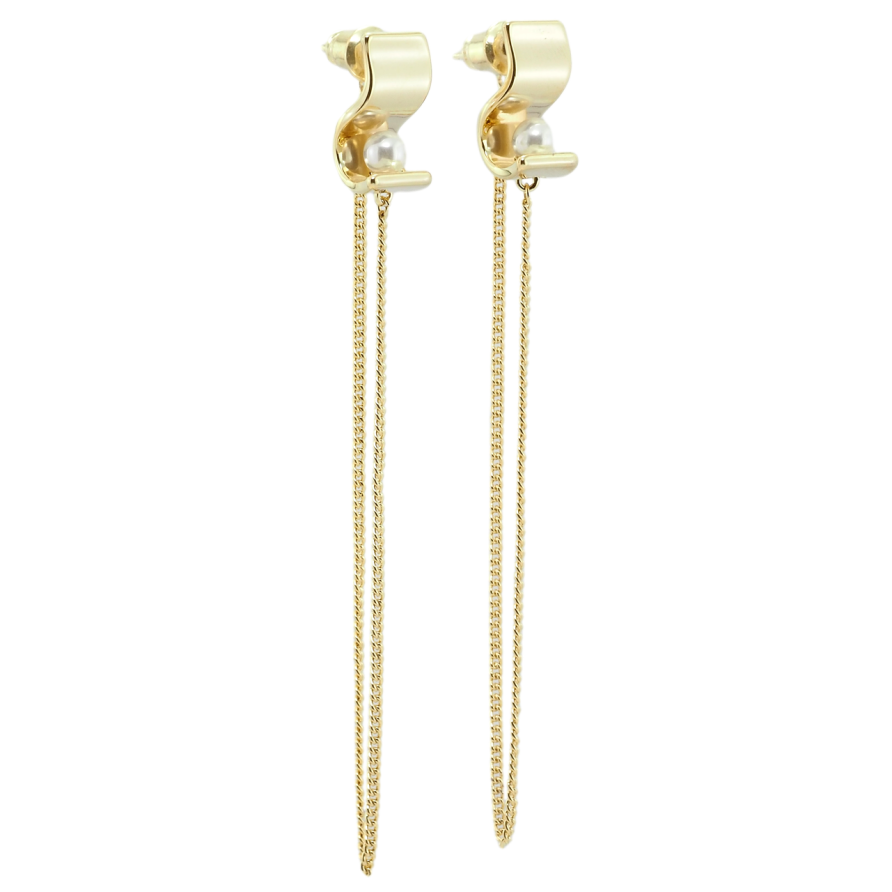 Сережки Xuping QQMM Позолота 14K пусети Декоративні підвіски з ланцюжками фото №1