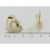 Серьги Xuping QQMM Позолота 14K пусеты Сердечки с цирконием фото №2