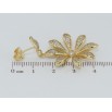 Сережки Xuping QQMM Позолота 14K пусети Квіточки з цирконієм фото №2