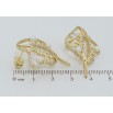 Серьги Xuping QQMM Позолота 14K пусеты Фантазийный орнамент с цирконием и жемчужинами фото №2