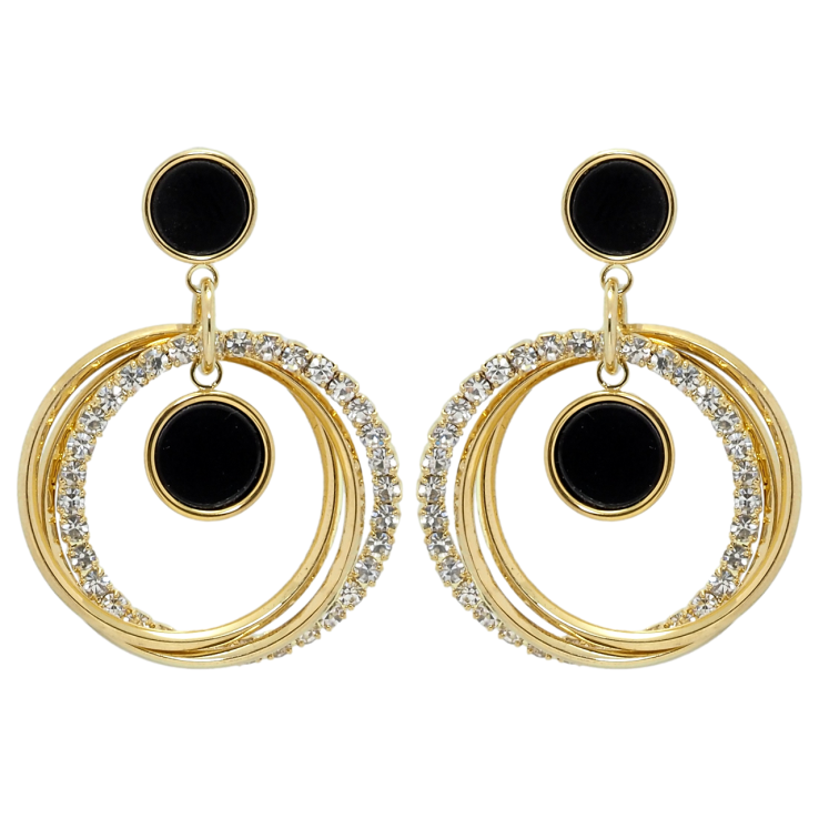 Сережки Xuping QQMM Позолота 14K пусети Підвіски з кільцями фото №24