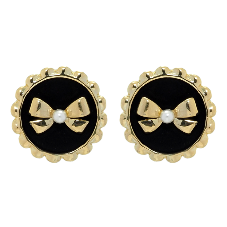 Серьги Xuping QQMM Позолота 14K пусеты Банты в колечках ø 14мм фото №24