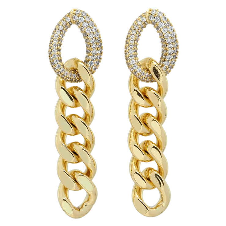 Сережки Xuping QQMM Позолота 14K пусети Підвіски ланцюжка фото №11