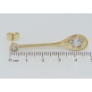 Сережки Xuping QQMM Позолота 14K пусети Підвіски з фіанітами фото №2