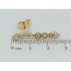 Серьги Xuping QQMM Позолота 14K пусеты Стрелы с фианитами фото №2