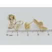 Сережки Xuping QQMM Позолота 14K пусети Метелики з цирконієм фото №2