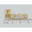 Сережки Xuping QQMM Позолота 14K пусети Бігунки з фіанітами фото №2