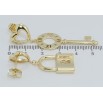 Серьги Xuping QQMM Позолота 14K пусеты Подвески ключ с замком фото №2